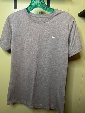 Nike Gray Heather Dri-FIT Short Sleeve Crew Tee